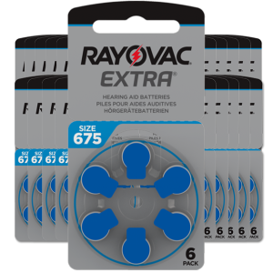 Piles auditives 675 - Rayovac - Lot de 120 piles