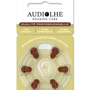 Piles auditives Audiolhe Hearing Care taille 312
