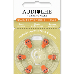 Piles auditives Audiolhe Hearing Care taille 13