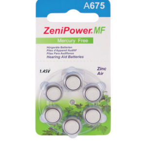 Piles auditives 10 - ZeniPower - Lot de 120 piles