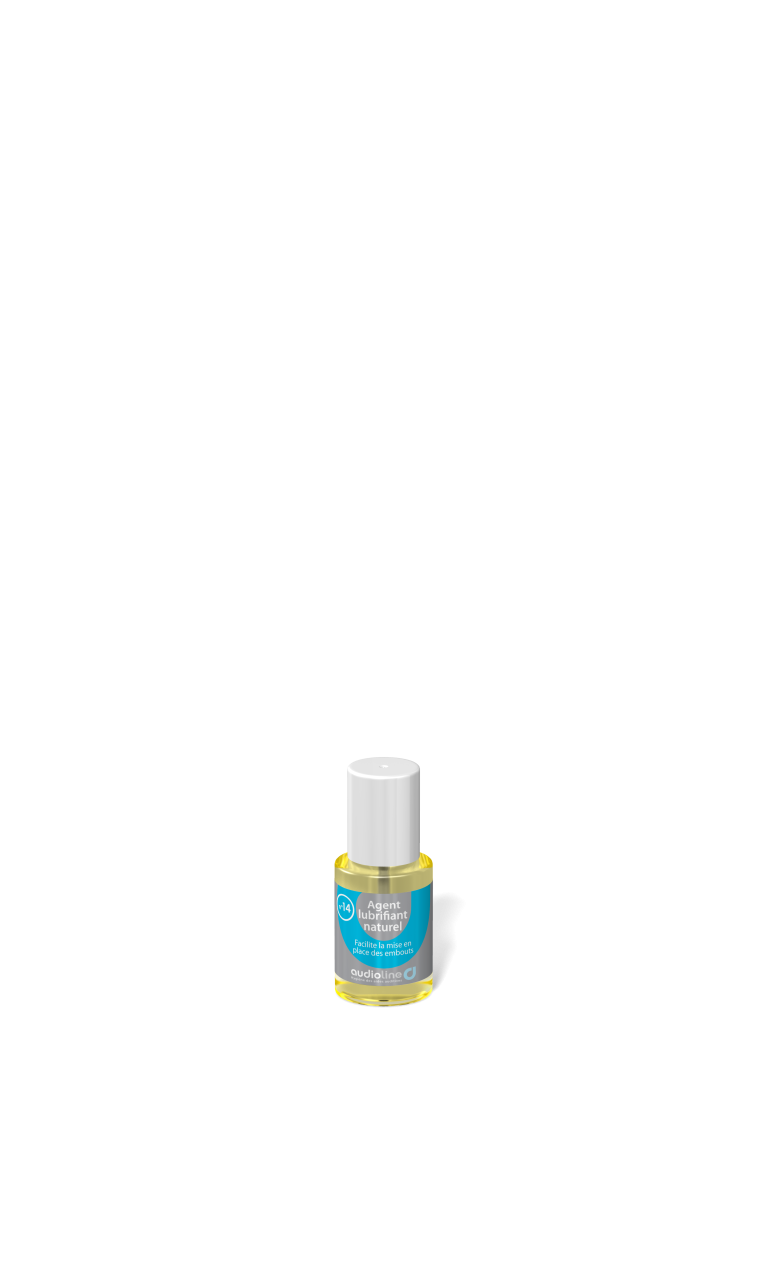 Agent lubrifiant naturel Audioline 15ml pour appareils auditifs