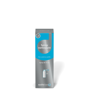Spray nettoyant PRO Audioline 150ml pour appareils auditifs